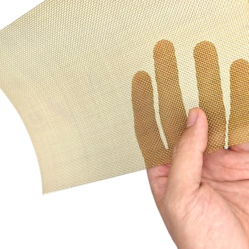 Metaximious Messing-Drahtgewebe, 6 bis 250 Maschenweite, for Abschirmgewebe, nicht magnetisches Signalsieb und Filternetz-Werkzeug DIY(40 Mesh 0.52mm) von Metaximious