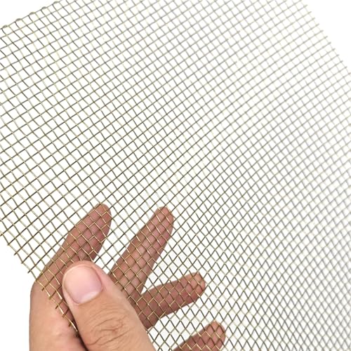 Metaximious Messing-Drahtgewebe, 6 bis 250 Maschenweite, for Abschirmgewebe, nicht magnetisches Signalsieb und Filternetz-Werkzeug DIY(6 Mesh 3.8mm) von Metaximious