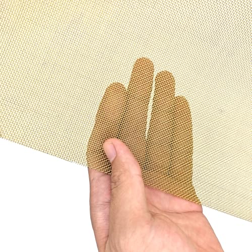 Metaximious Messingdrahtgewebe-Sieb, Metallgewebefilter zur Signalabschirmung, gewebte Drahtanwendung, 6 bis 250 Maschen DIY(80Mesh 0.25mm) von Metaximious