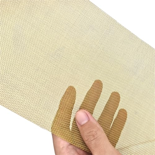 Metaximious Messinggewebe-Maschendraht-Abschirmgewebe 30x90cm nicht magnetischer Signalschirm-Netz-Farbfilter-Schirm DIY(60 Mesh) von Metaximious