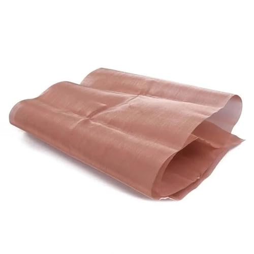 Metaximious Reines Kupfergewebe Draht 50 cm x 100 cm 10 Mesh 200 Mesh Abschirmgewebe Metall Kupfer Bildschirm Net Filter Labor DIY(60 mesh) von Metaximious