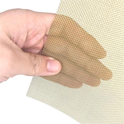 Metaximious Reines Messingdrahtgewebe, Metallbearbeitungsfiltration, hochbelastbar bis ultrafein, 6 bis 200 Maschen DIY(100 mesh wire 0.1mm) von Metaximious