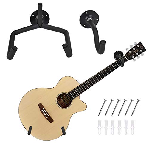 Metdek Gitarrenhalter Für Die Wand Schräg, Gitarren Wandhalterung Akustik Klassische,Gitarren Ständer Wandhalter Gitarrenständer, Gitarrenhalter Wand Display Für Ukulele, Gitarre, Banjo von Metdek