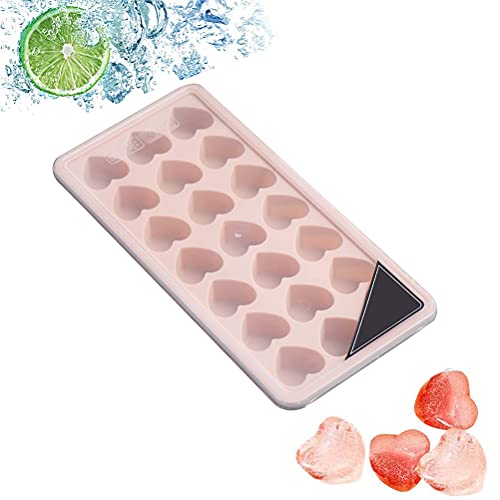 Metdek 7X2S 21-well heart-shaped silicone ice lattice pink, Acrylic von Metdek