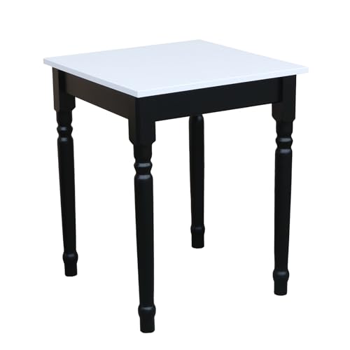 Metdrew Esstisch aus Holz | Tisch 60x60 | Kompakt & stabil | Mit dekorativen Beinen |für 2 Personen | Kleiner Küchentisch | Skandinavisches Design| Tischplatte: Weiß Metdrew Esstisch aus Holz | Tisch 60x60 | Kompakt & stabil | Mit dekorativen Beinen |für 2 Personen | Kleiner Küchentisch | Skandinavisches Design| Tischplatte: Weiß von Metdrew