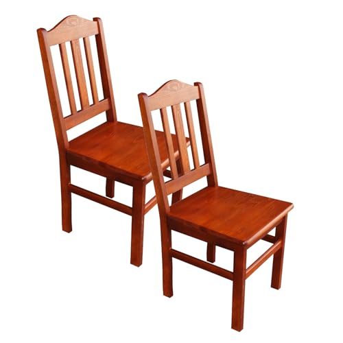 Metdrew Küchenstuhl | Holzstuhl 42x50x93 cm | großer Küchenstuhl | Esszimmerstuhl | Rustikaler Stil | quadratischer Stuhl | Kiefernholz | Wohnzimmerstuhl | 2 Stück | Farbe: Calvados Metdrew Küchenstuhl | Holzstuhl 42x50x93 cm | großer Küchenstuhl | Esszimmerstuhl | Rustikaler Stil | quadratischer Stuhl | Kiefernholz | Wohnzimmerstuhl | 2 Stück | Farbe: Calvados von Metdrew