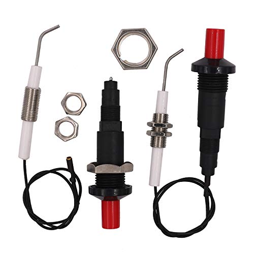 METER STAR Push Button Piezo Igniter Mit Threaded Universal Ceramic Electrode Ignition Spark Plug Wire 0,3 Meter Electronic Device Set von 2 METER STAR Push Button Piezo Igniter Mit Threaded Universal Ceramic Electrode Ignition Spark Plug Wire 0,3 Meter Electronic Device Set von 2 von METER STAR