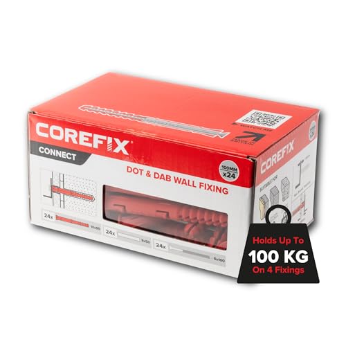 Metex Online Ltd Heavy Duty Gipskartondübel | Getestet bis 250 kg | 24 Stück von COREFIX