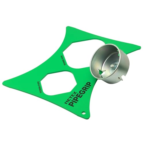 Metex Chamf & PipeGrip Entwässerungswerkzeug-Set – 110 mm PVC-Kunststoff, Bodenabflussrohr-Fasenwerkzeug mit Rohrschelle für 110 mm und 160 mm Abflussrohre und Bodenrohre von Metex