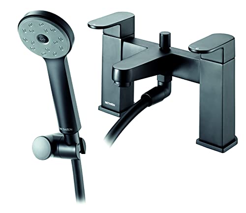 Methven, Albany ALBSMBK, Bath Shower Mixer Methven Satinjet Duscharmatur mit einzelnem Hebel, Duschkopf, matte black von Methven, Albany