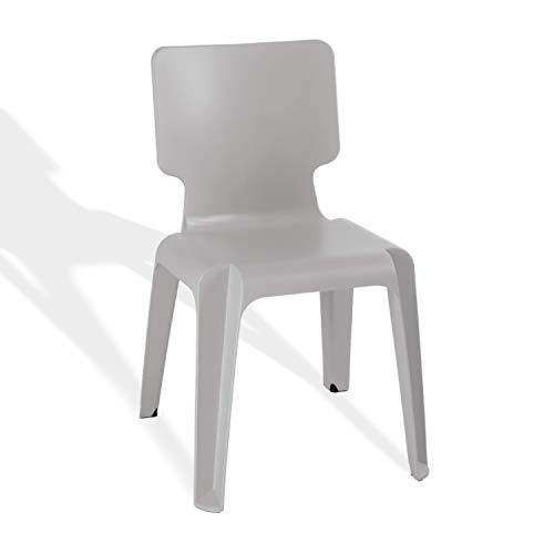 Stapelstuhl, Kunststoff Stuhl Stapelbar Authentics Wait robust versch.Farben grau von Metra