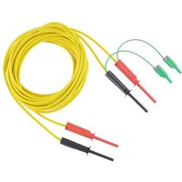 Metrel S 2029 Sicherheits-Messleitungs-Set [Bananenstecker 4mm - Bananenstecker 4 mm] 8.00m Schwarz, von Metrel