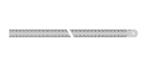 Metrica 24102 Massstab, verchromt 500 mm von Metrica