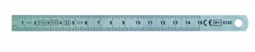 Metrica 24204 Massstab 300 x 13 x 0.5 mm, verchromt von Metrica