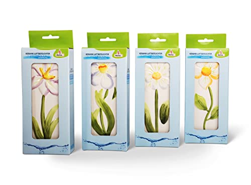 Metrox Keramikverdunster 316 "Blumen“ (Mit Haken, Inhalt: 220 ml, Maße: 20,5 x 8 x 3,5 cm) 1414 von Metrox