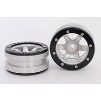 Metsafil 1:10 Crawler Felgen PT-Wave Silber 2St. von Metsafil