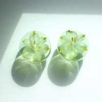 2Er Set - Schneeflocke | Leucojum Blumen in Hellgrün Möbelknöpfe, Schlafzimmer Nachttisch, Weihnachtsgeschenk Idee, Muttertag von MetsikPintsel