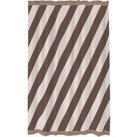 Duschvorhang Diagonal chocolate von Mette Ditmer Design