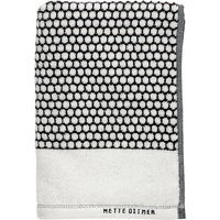 Mette Ditmer - Grid Gästehandtuch 38 x 60 cm, schwarz / off-white (2er-Set) von Mette Ditmer