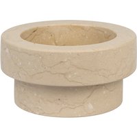 Mette Ditmer - Marble Kerzenhalter, low, sand von Mette Ditmer