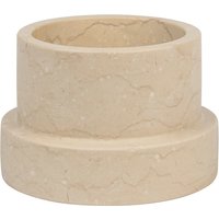 Mette Ditmer - Marble Kerzenhalter, tall, sand von Mette Ditmer