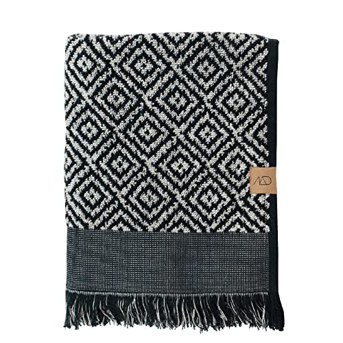 Mette Ditmer - Morocco Towel 50 x 95 cm - Black/White von Mette Ditmer