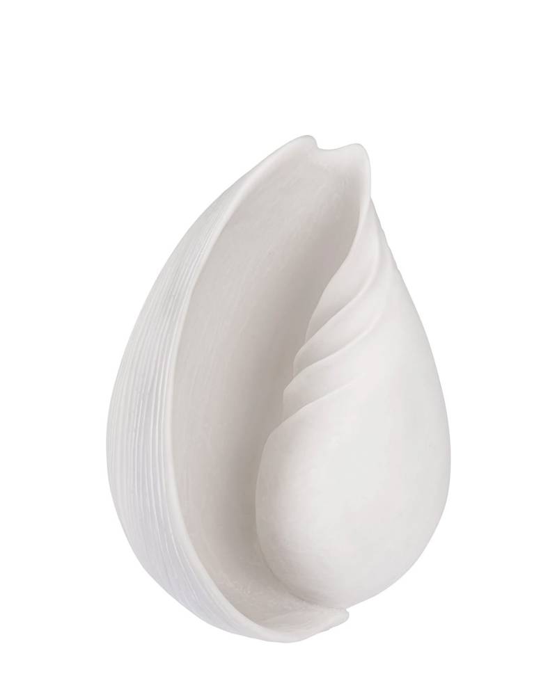 Mette Ditmer Muschel Deko Objekt Conch Steinharz Creme Weiß Maritime Deko Large  B-Ware von Mette Ditmer