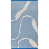 Mette Ditmer - Nova Arte Badehandtuch, 70 x 133 cm, hellblau / off-white von Mette Ditmer