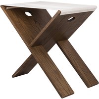 Mette Ditmer - Roots Klapphocker, Eichenfurnier dunkel geölt / Canvas von Mette Ditmer