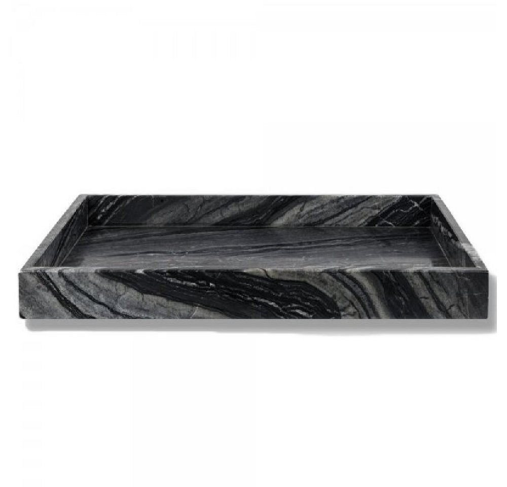 Mette Ditmer Servierplatte Tablett Marble Black / Grey von Mette Ditmer