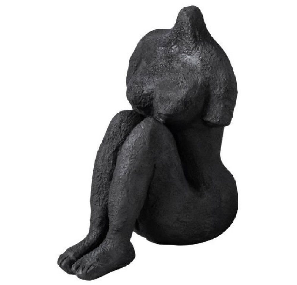 Mette Ditmer Skulptur Skulptur Art Piece Sitting Woman Black von Mette Ditmer