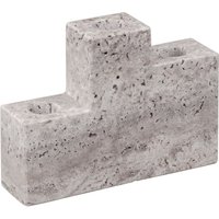 Mette Ditmer - Step Kerzenhalter, trio Travertine chalk von Mette Ditmer