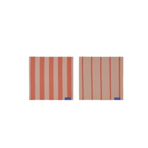 Mette Ditmer Stripes Dish Cloth, 2-Pack, W33 x L33 cm, Latte [Set] von Mette Ditmer
