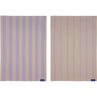 Mette Ditmer - Stripes Küchenhandtuch, sand (2er-Set) von Mette Ditmer