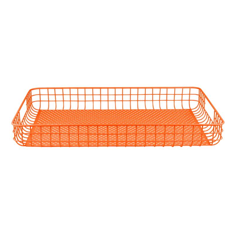 Mette Ditmer Tablett Serviertablett Lift Tablett Orange Metall Dekoration B-Ware von Mette Ditmer