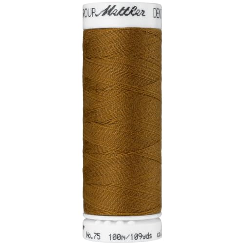 Mettler Denimgarn 100m Gold für Jeansstoffe und Jeansfarben. Jeansgarn aus Baumwolle von Mettler