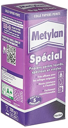 Metylan – 156816 – Kleber verstärkt – Schwerer Tapeten – SPECIAUX und Vinyl – Paket 200 g von Metylan