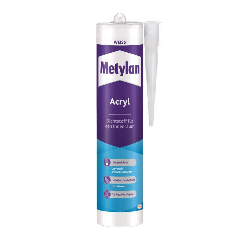 Metylan Acryl Dichtstoff Wand & Decke 300 ml Kartusche Weiß von Metylan