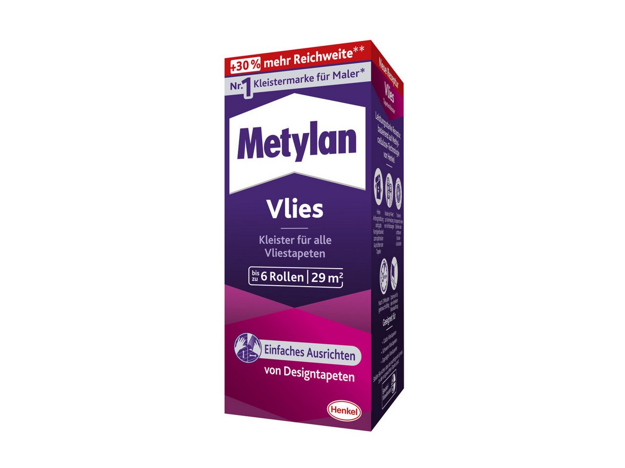 Metylan Kleister Metylan Vlies Tapetenkleister 180 g Paket von Metylan