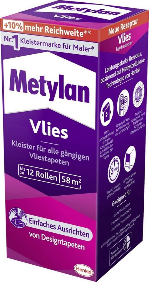Metylan Kleister Metylan Vlies Tapetenkleister 360 g Paket von Metylan
