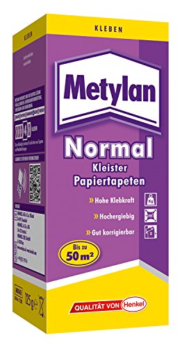 Metylan Normal Tapetenkleister, 1 Päckchen mit 125 g, MK40 von Metylan