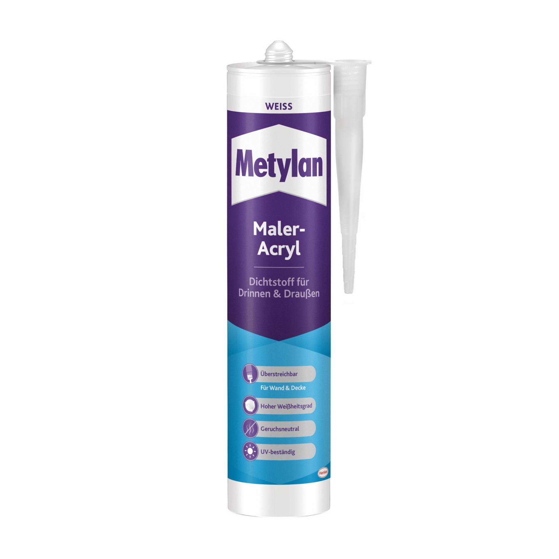 Metylan Maleracryl 'Wand & Decke' weiß 300 ml Metylan Maleracryl 'Wand & Decke' weiß 300 ml von Metylan