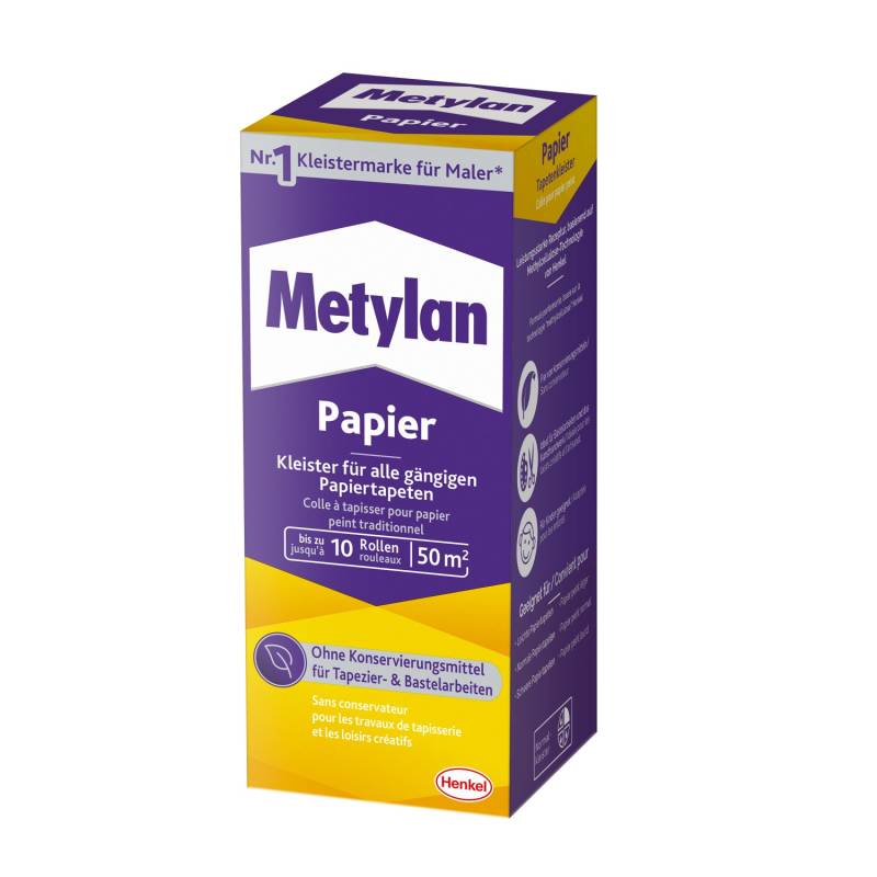 Metylan Tapetenkleister Papier 125 g Paket Transparent von Metylan