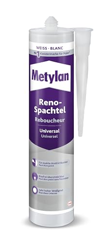 Metylan RenoMur, Dispersionsspachtelmasse zum Füllen von Rissen und Löchern, für gering dehnungsbeanspruchbare Fugen, rissfrei überstreichbar, sehr leicht zu verarbeiten, 1x300ml von Metylan