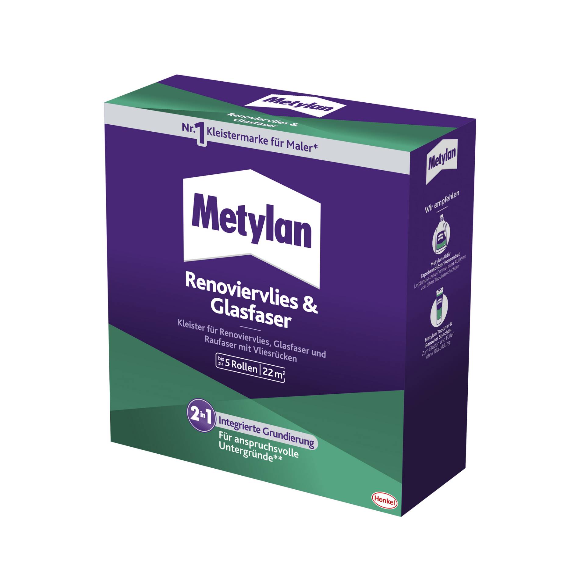 Metylan Tapetenkleister 'Renoviervlies & Glasfaser' transparent 500 g von Metylan