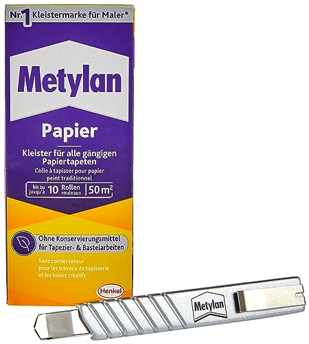 Metylan 9HMPP40B1X Tapetenkleister Papier, Weiß, 1 Stück (1er Pack) von Metylan