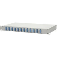 LWL-Patchpanel 12f 1HE sc-d 482,6mm(19) 1HE OS2 mit Pigtails max 24f 150259E212-F - Metz Connect von Metz Connect