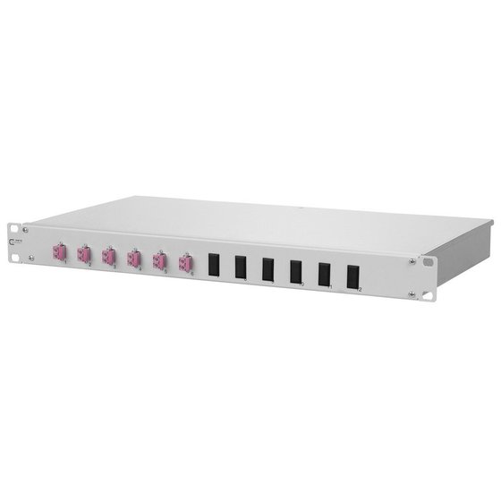 METZ CONNECT - LWL-Patchpanel 6f 1HE LC-D 482,6mm(19) 1HE OM4 mit Pigtails max 24f von Metz Connect