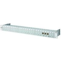 METZ CONNECT Patchpanel 24Ports 1HE Cat6A Schirm RAL7035 19Zoll-Einbau 43,6x482,6x100mm - grau von Metz Connect