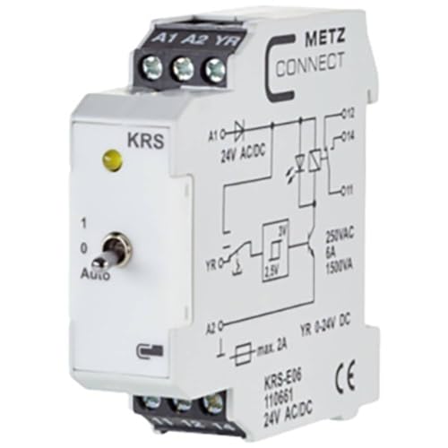 Metz Connect Schwellwertschalter 24, 24 V/AC, V/DC (max) 1 Wechsler 110661 1St. von METZ CONNECT